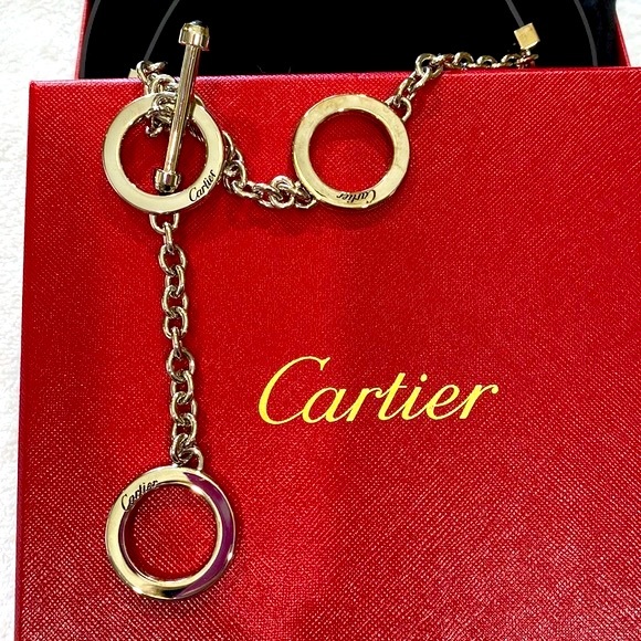 NWOT Cartier black leather chain belt - Picture 6 of 10